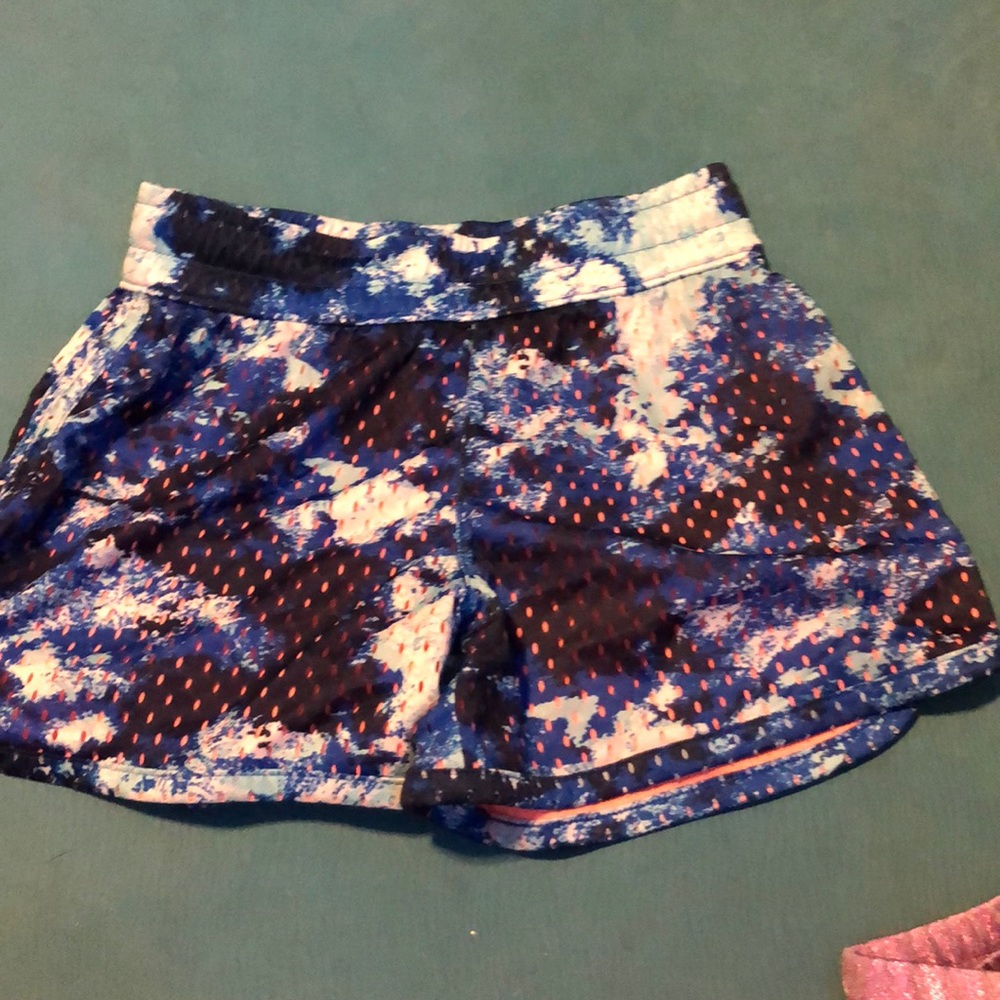 tie dye running shorts